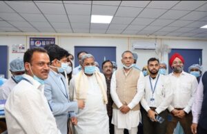 The newly revamped dialysis clinic of Nephro Plus inaugurated by CM Siddaramaiah at KC General Hospital