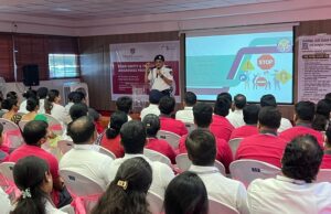 Banaswadi Traffic Police and Traffic Warden Organisation Conduct Road Safety and Traffic Awareness Program at Trilife Hospital