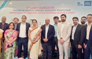 India’s First Lady Surgeon Trained in Robotic Breast Surgery Performs Karnataka’s 1st Robotic Nipple Sparing Mastectomy