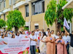 Around 800 Citizens Unite at St. Martha’s Hospital Walkathon to Say “NO TO TOBACCO”