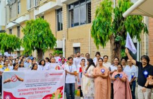 Around 800 Citizens Unite at St. Martha’s Hospital Walkathon to Say “NO TO TOBACCO”