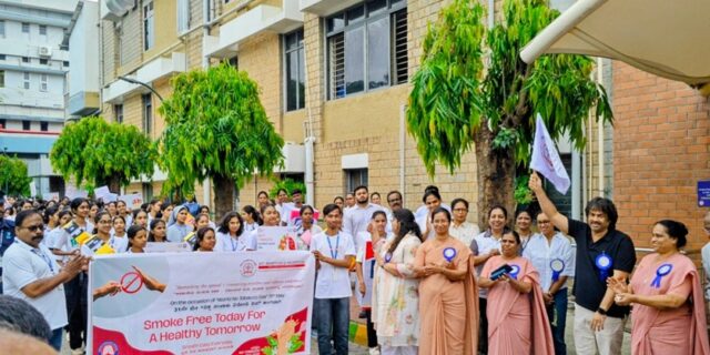 Around 800 Citizens Unite at St. Martha’s Hospital Walkathon to Say “NO TO TOBACCO”